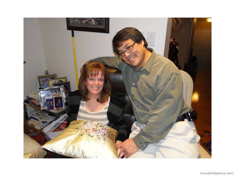 Gail and Brian at Christmas