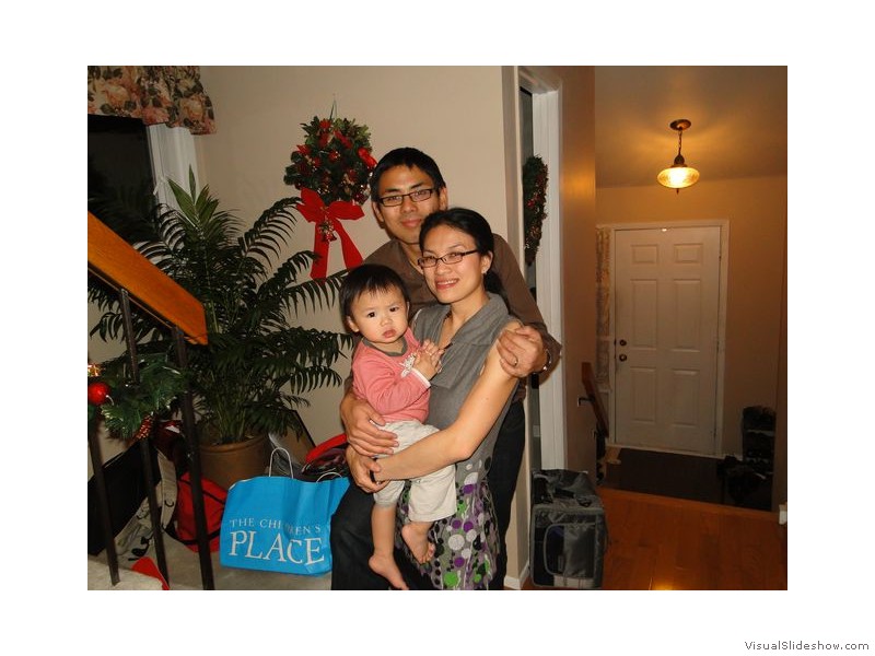 Kai, Shaun and Stefani at Christmas