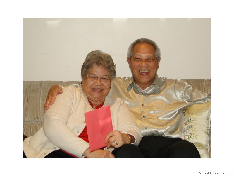 Monica and Dennis at Christmas