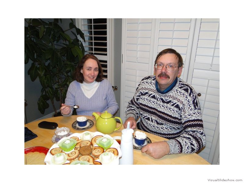 Sheila and Udo with Desserts