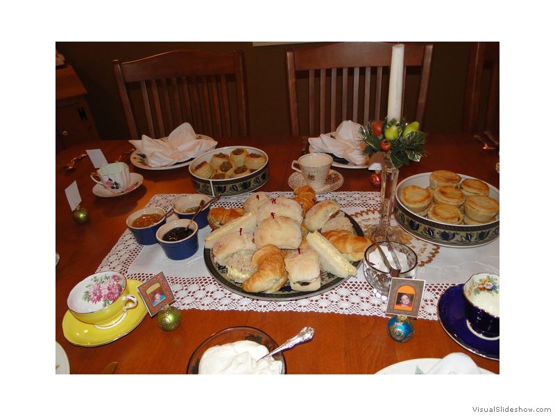 Table at New Year's Day High Tea