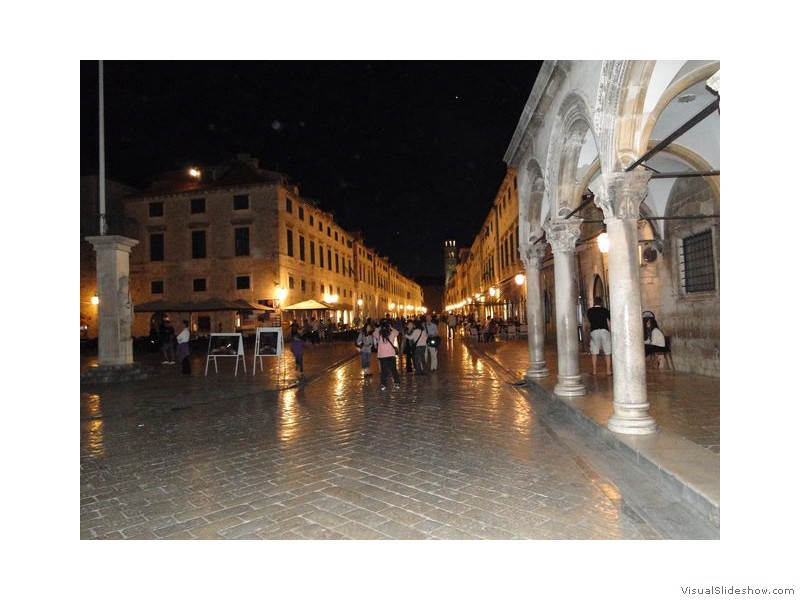 Dubrovnik Stradun at Night