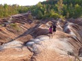 Cathy and Mike at the Cheltenham Badlands