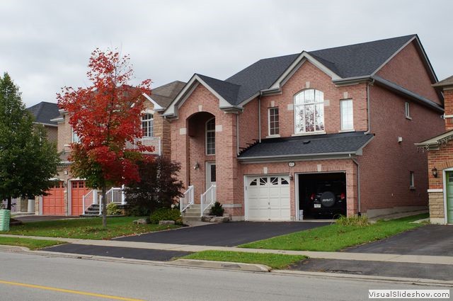 House with Coloured Maple in Fall