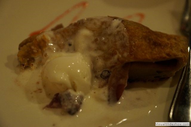 Apple Strudel with Ice Cream
