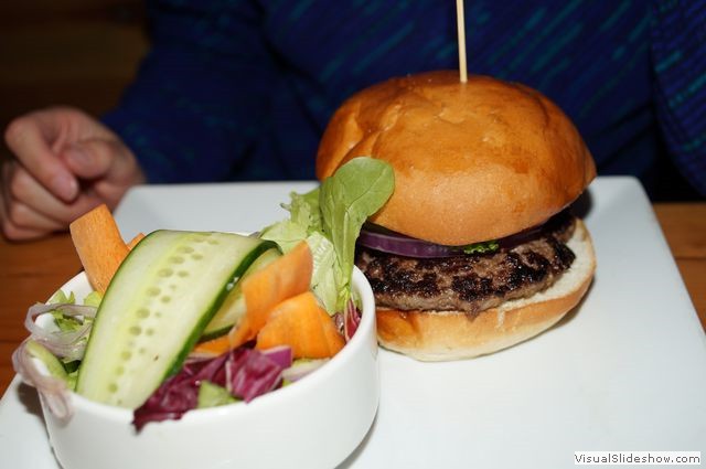 Burger and Salad