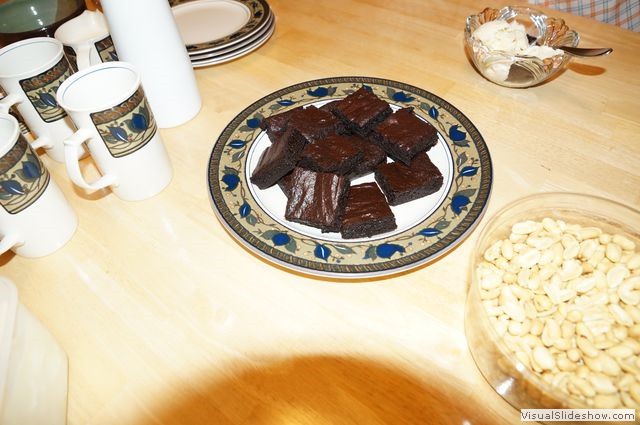 Fudge Brownies and Vanilla Ice Cream