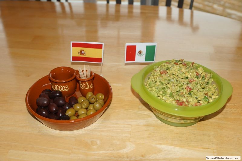 Mexico - Guacamole and Spain - Olives