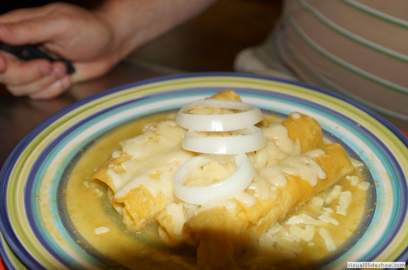 Suizas - Chicken Tomatillo Enchilada