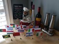 International Night - Flags, Menu and Wine