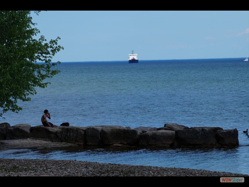Ship on Lake Ontario