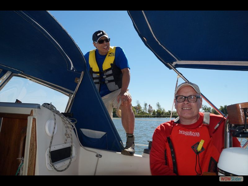Sailing with Nick - Mike and Simon