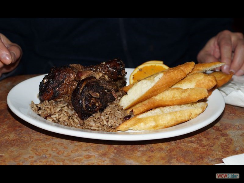 Soulvye Jerk Chicken and Fried Bread