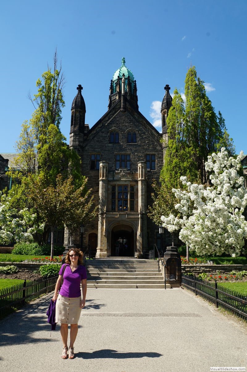 Rhonda in Front of Trinity College