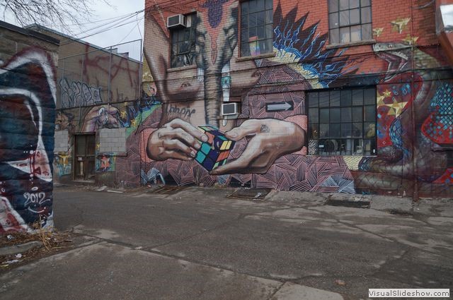 Rubik Cube Graffiti near the Kensington Market