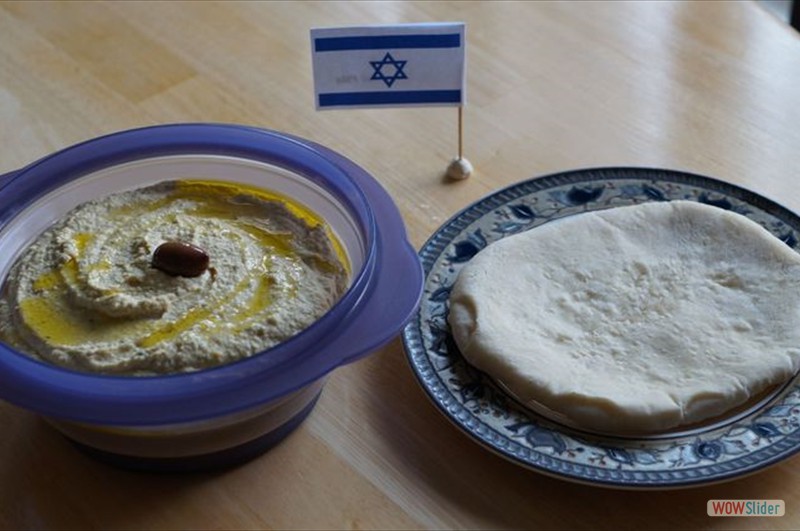 International Night Dinner - Israel - Hummus and Pita 1