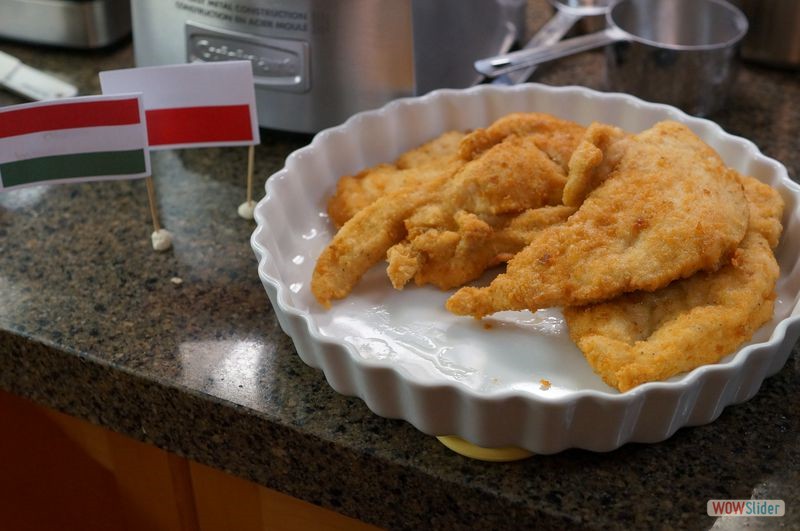 International Night Dinner - Poland and Hungary Chicken Schnitzel 2