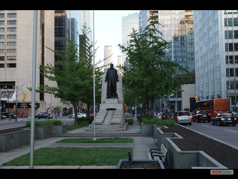 Adam Beck Memorial Statue in Toronto