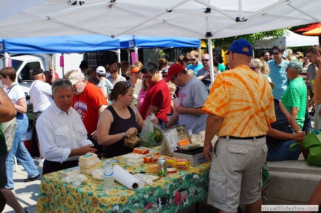 Cheese Vendor  at Madison WI Farmers Market
