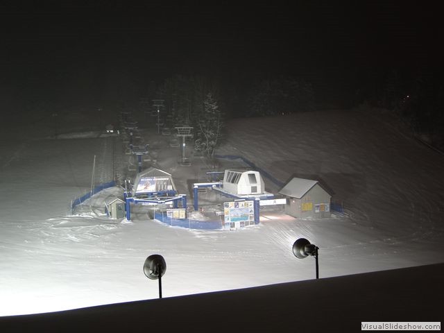 Mont Blanc View of Ski Hill from Hotel