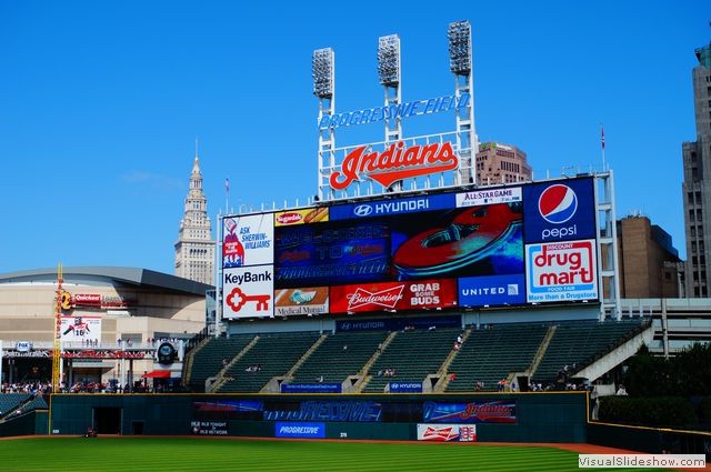 Progressive Field Scoreboard, Cleveland