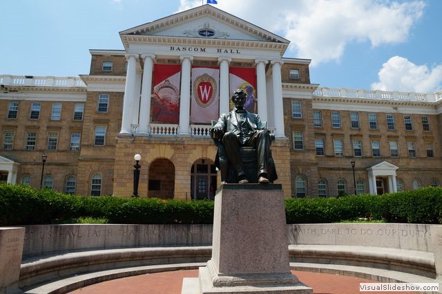 University of Wisconsin - Abraham Lincoln Statue in Front of Bascom Hall