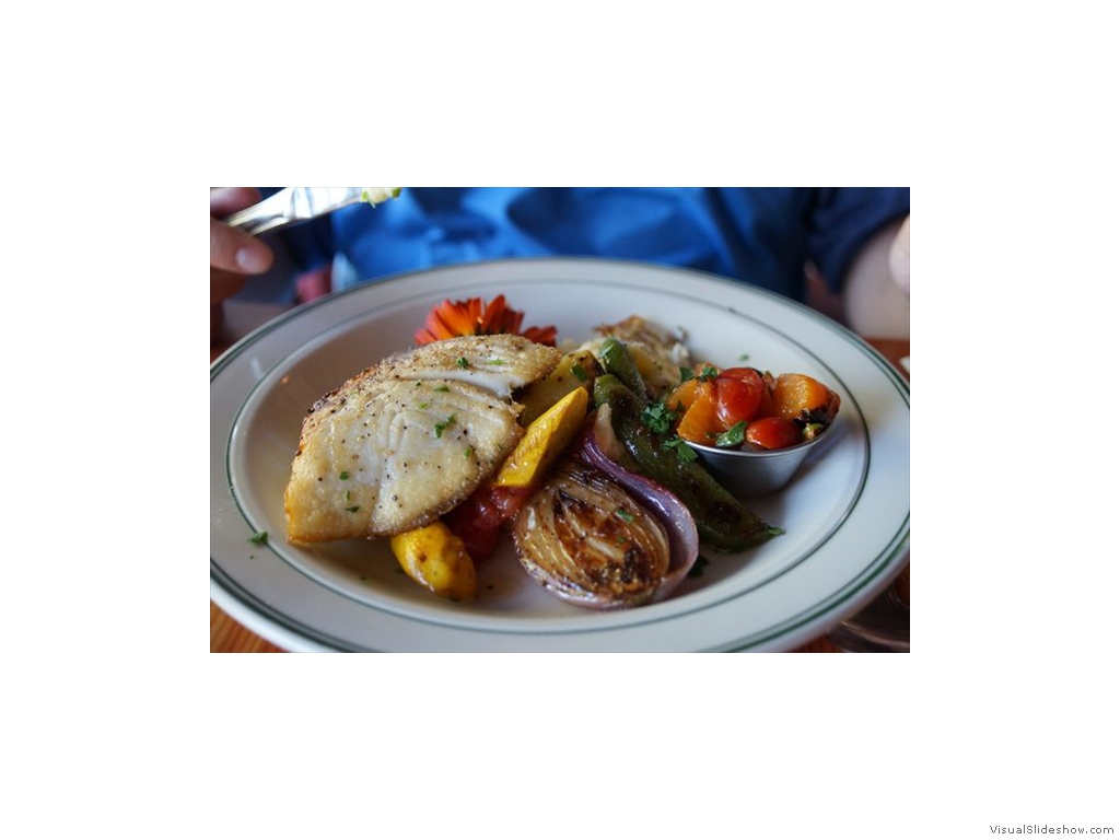 Fresh Halibut Dinner San Juan Island