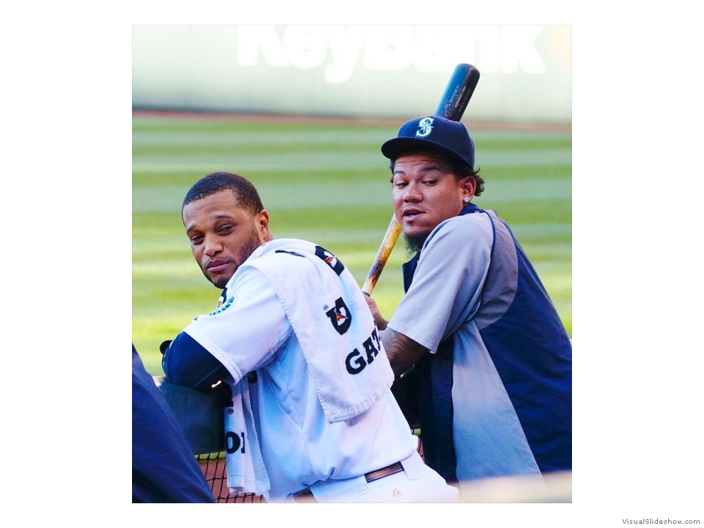 Seattle Mariners Allstars - Cano and Hernandez