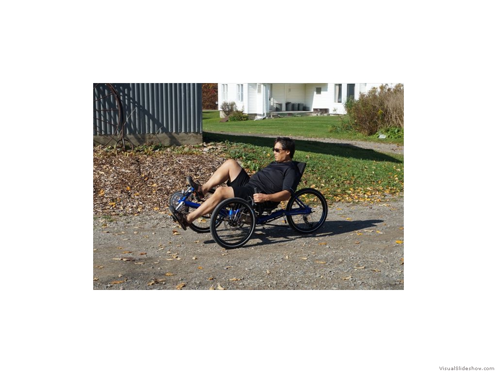 Mike on the Trike at Bicycleman Store