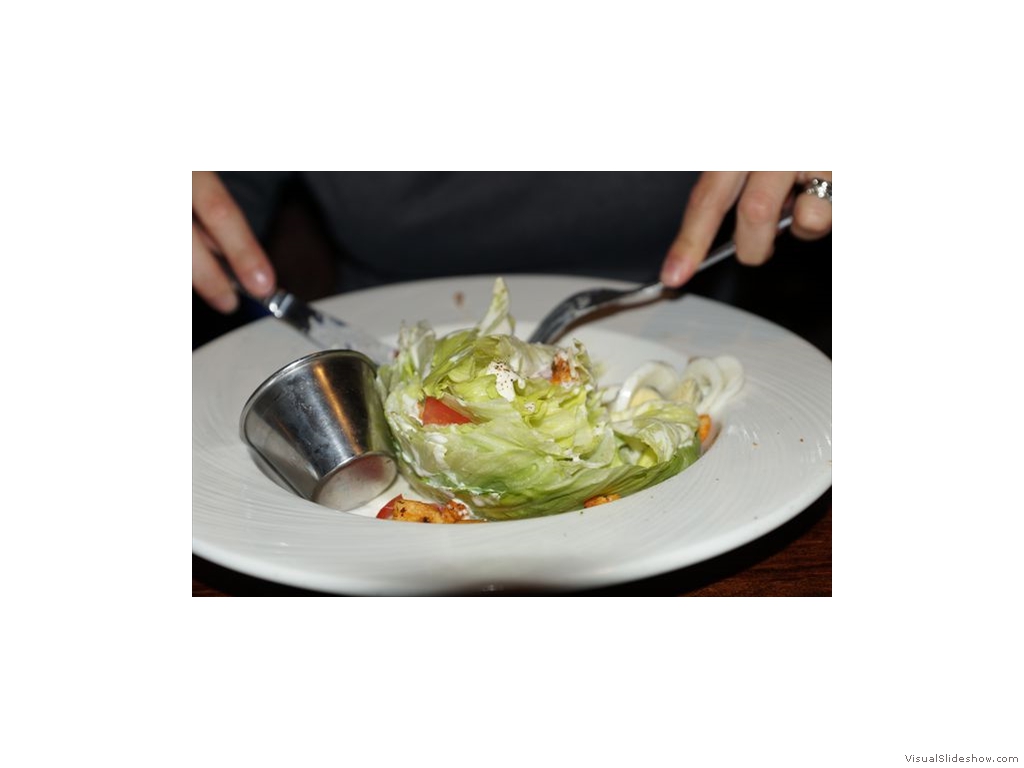 Wedge Salad at Mahogany