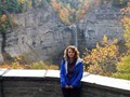 Rhonda in Front of Taughannock Falls
