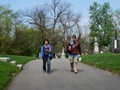 Allegheny Cemetery  05 - Cathy and Mike Walking