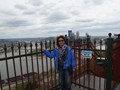 Cathy at the Duquesne Incline Upper Station House