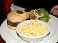 Turkey Burger with Macaroni and Cheese