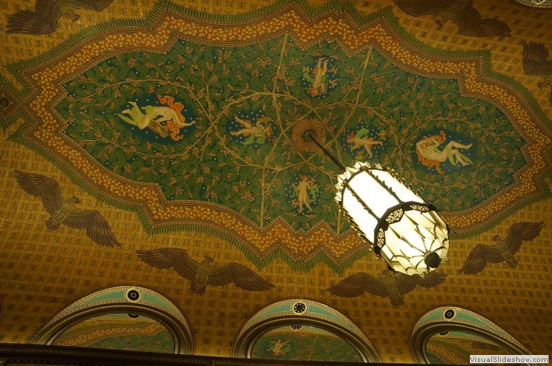 Detroit Tour 16 - Fisher Building Ceiling Artwork