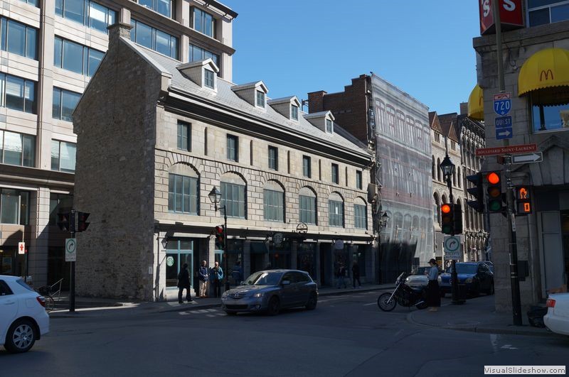 Temporary Facade near Old Montreal