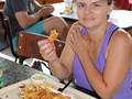 Rhonda at Herbert's Fish and Chips, Killarney