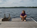 Rhonda Sitting on Dock