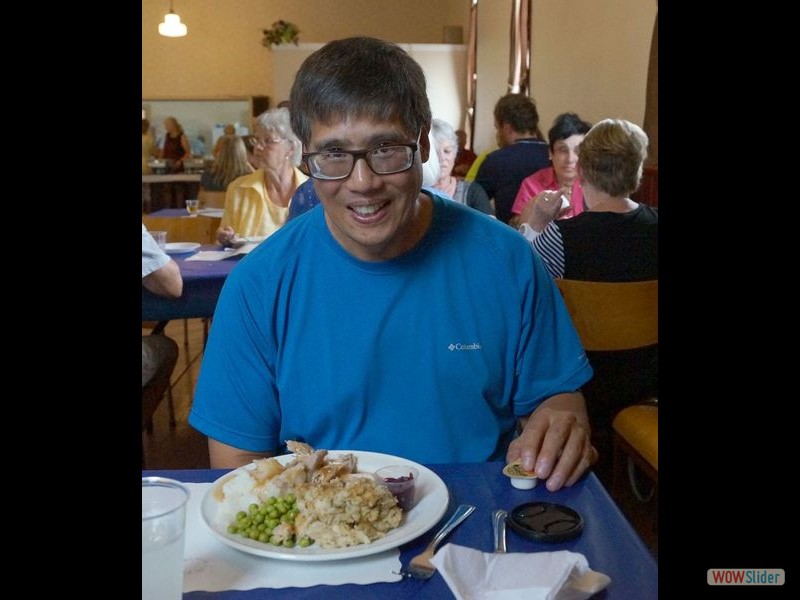 Hepworth UCW Turkey Dinner 04 - Mike with Dinner