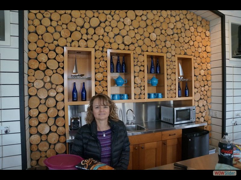 Rhonda in Ktichen at Boat House