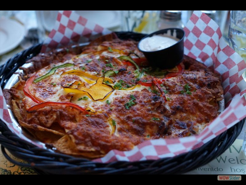 Jardin Nelson Restaurant - Natchos with Cranberry Sauce