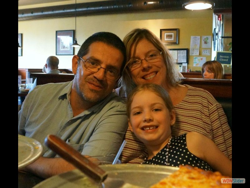 Gus, Cathy, Alysa at Buzzy's
