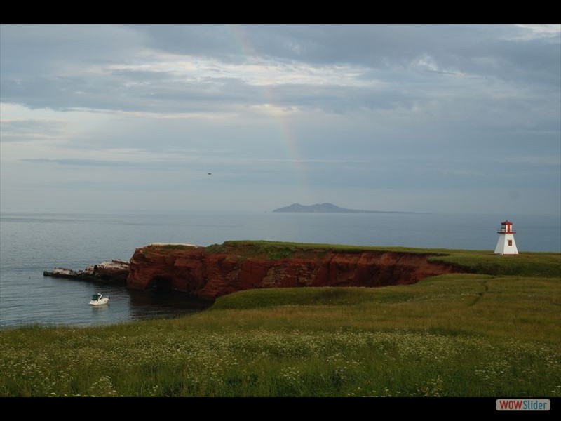 Rainbow Over Entry Island 2