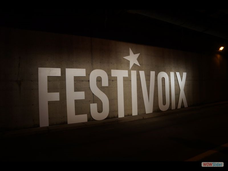 Downtown Trois Riveres 03 - Festivoix Sign